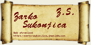 Žarko Sukonjica vizit kartica